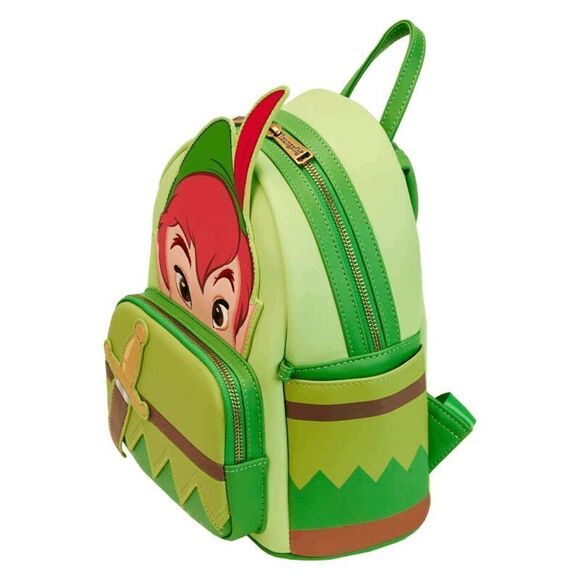 Loungefly Disney Peter Pan & Tinker Bell Cosplay Mini Backpack w/ Coin Purse - Picture 2 of 6